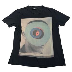 Vintage 2000s Raf Simons Abstract Short Sleeve T Shirt Men's M Y2K Archival
